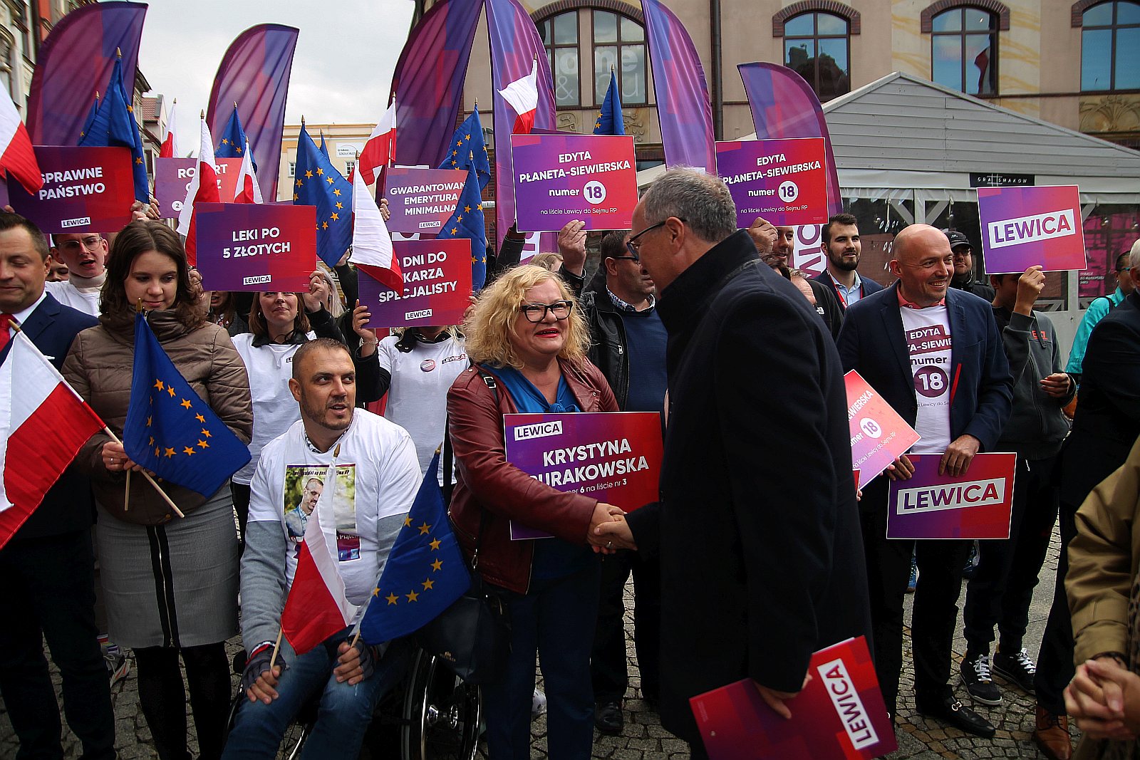Lewicobus z Czarzastym i Nowicką, zawitał do Legnicy