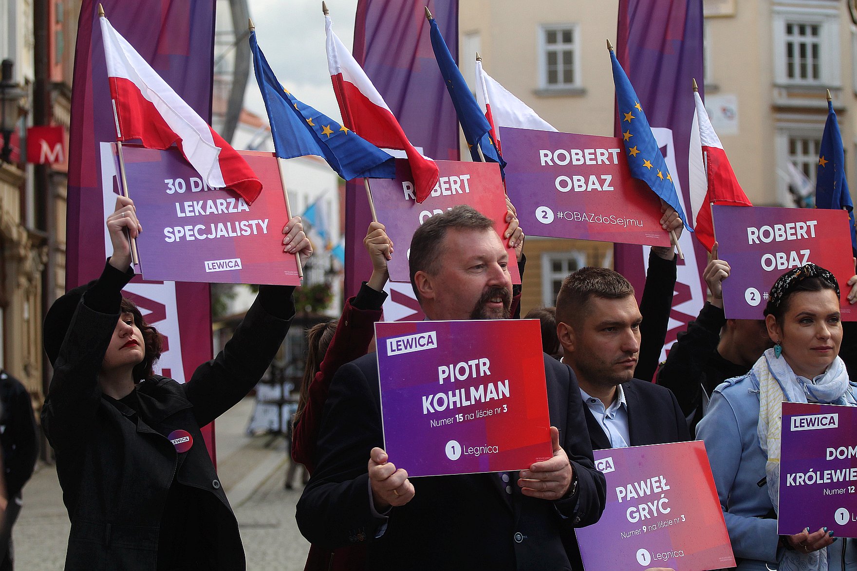 Lewicobus z Czarzastym i Nowicką, zawitał do Legnicy