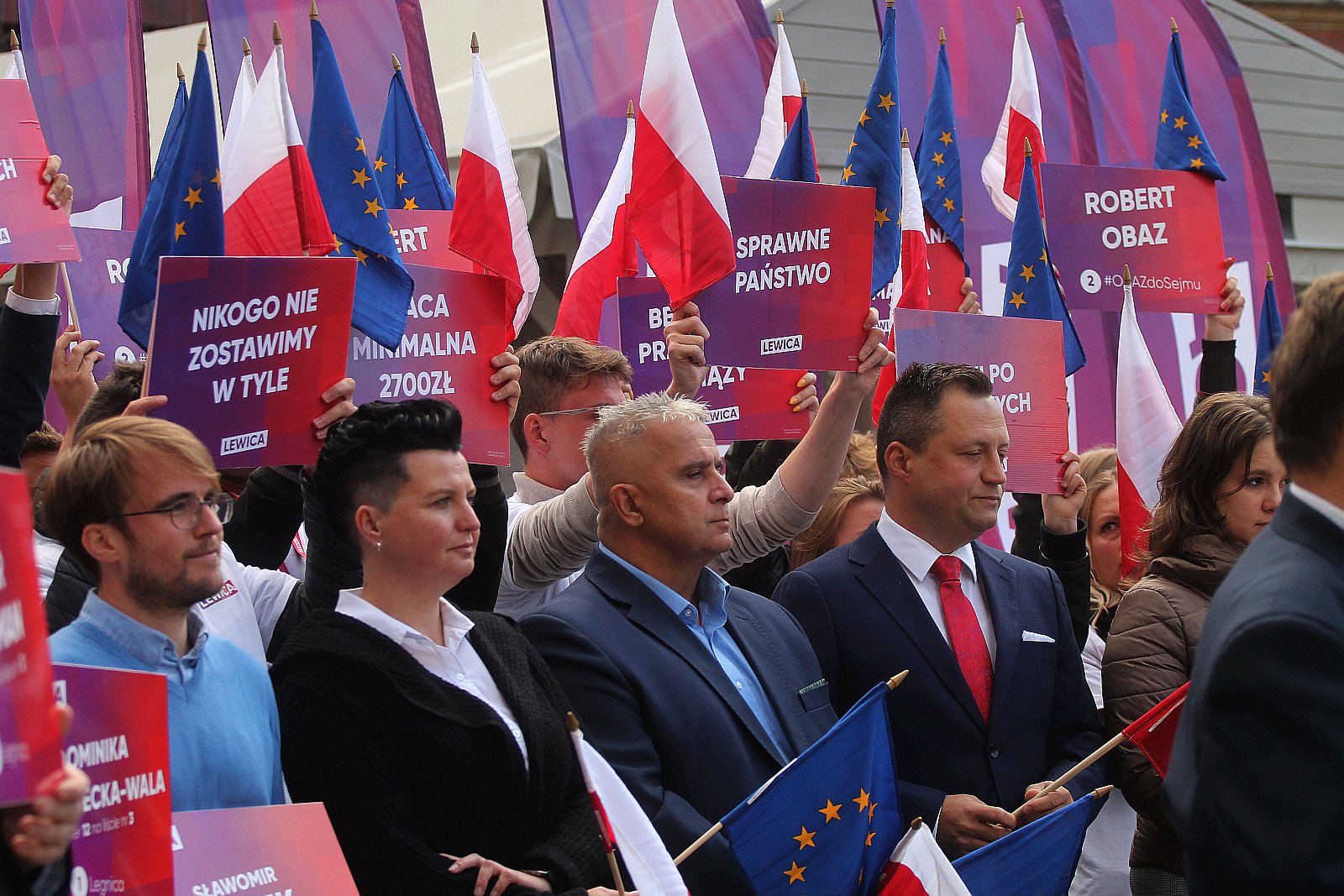 Lewicobus z Czarzastym i Nowicką, zawitał do Legnicy