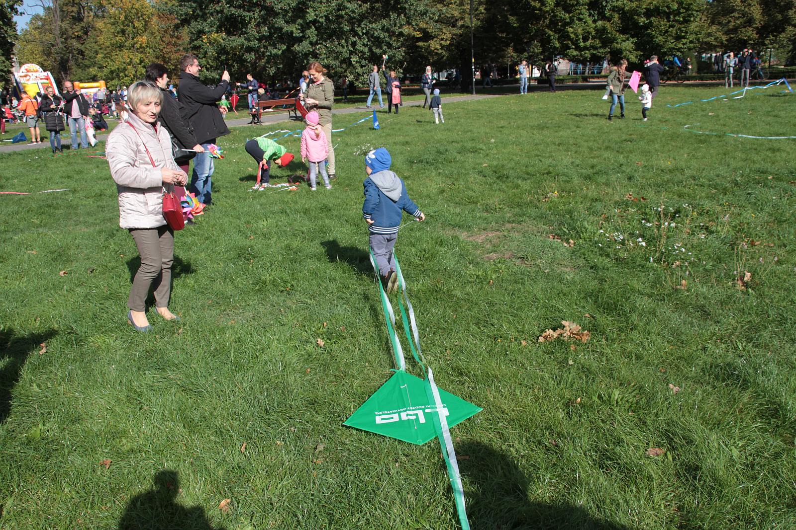 Dmuchawce, latawce, wiatr … i legniczanie w parku