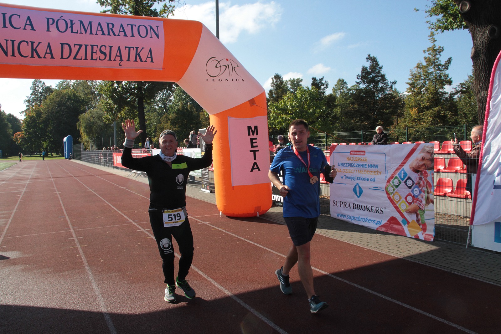 Meta  VIII Legnica Półmaratonu oraz Legnickiej Dziesiątki	