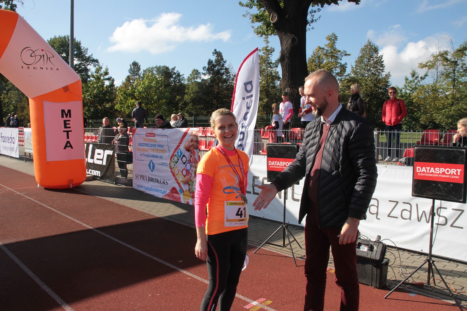Meta  VIII Legnica Półmaratonu oraz Legnickiej Dziesiątki	
