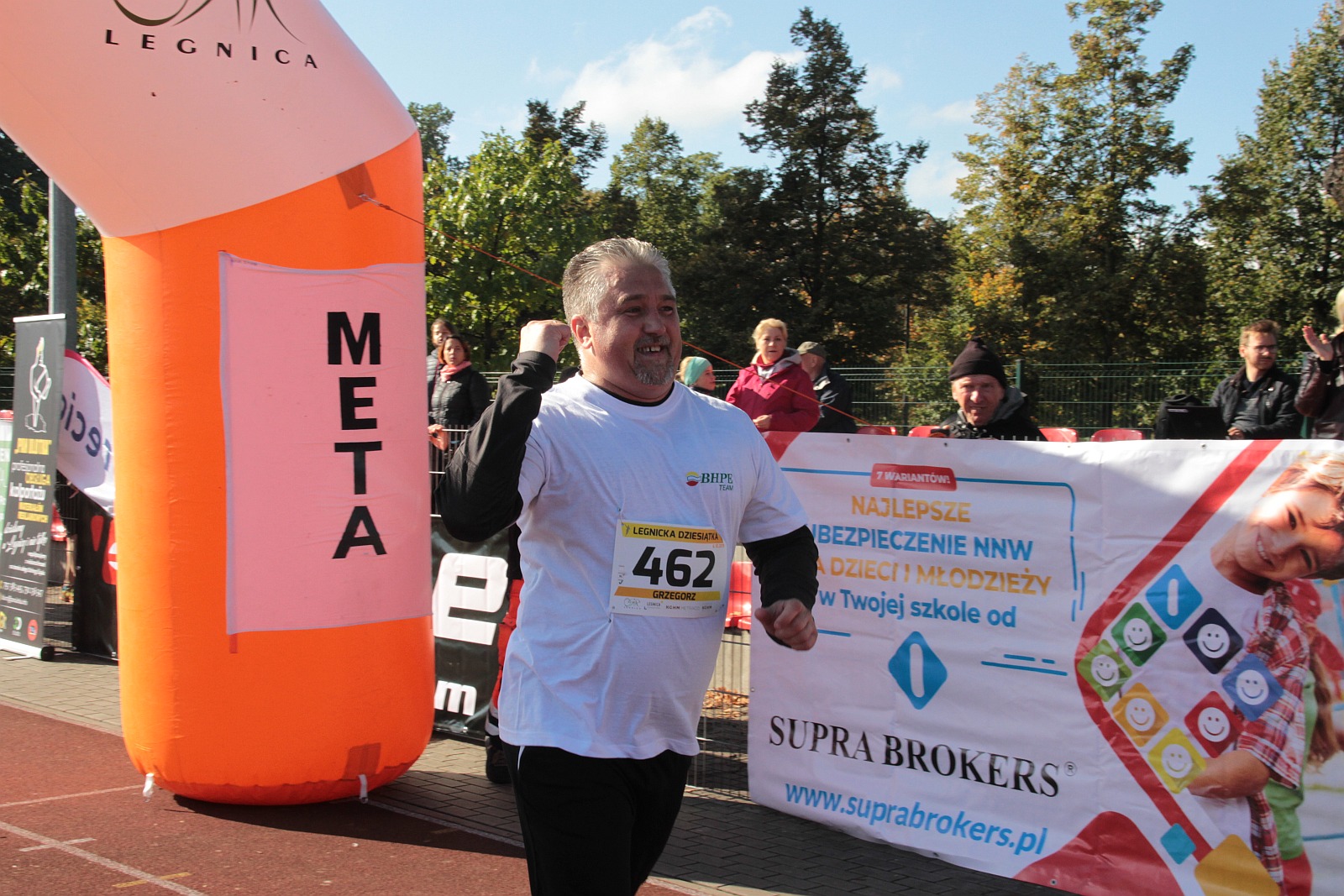 Meta  VIII Legnica Półmaratonu oraz Legnickiej Dziesiątki	