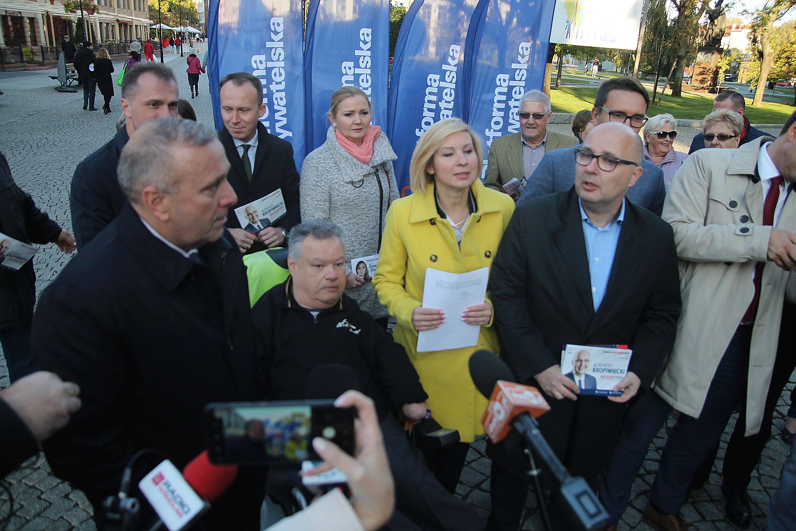 Grzegorz Schetyna i Grzegorz Napieralski w Legnicy