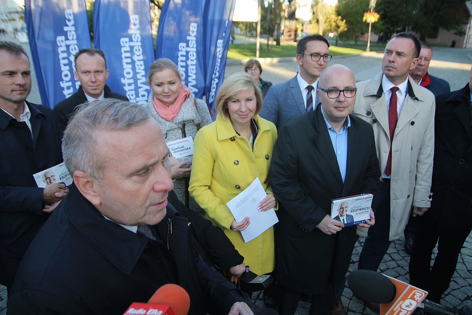 Grzegorz Schetyna i Grzegorz Napieralski w Legnicy