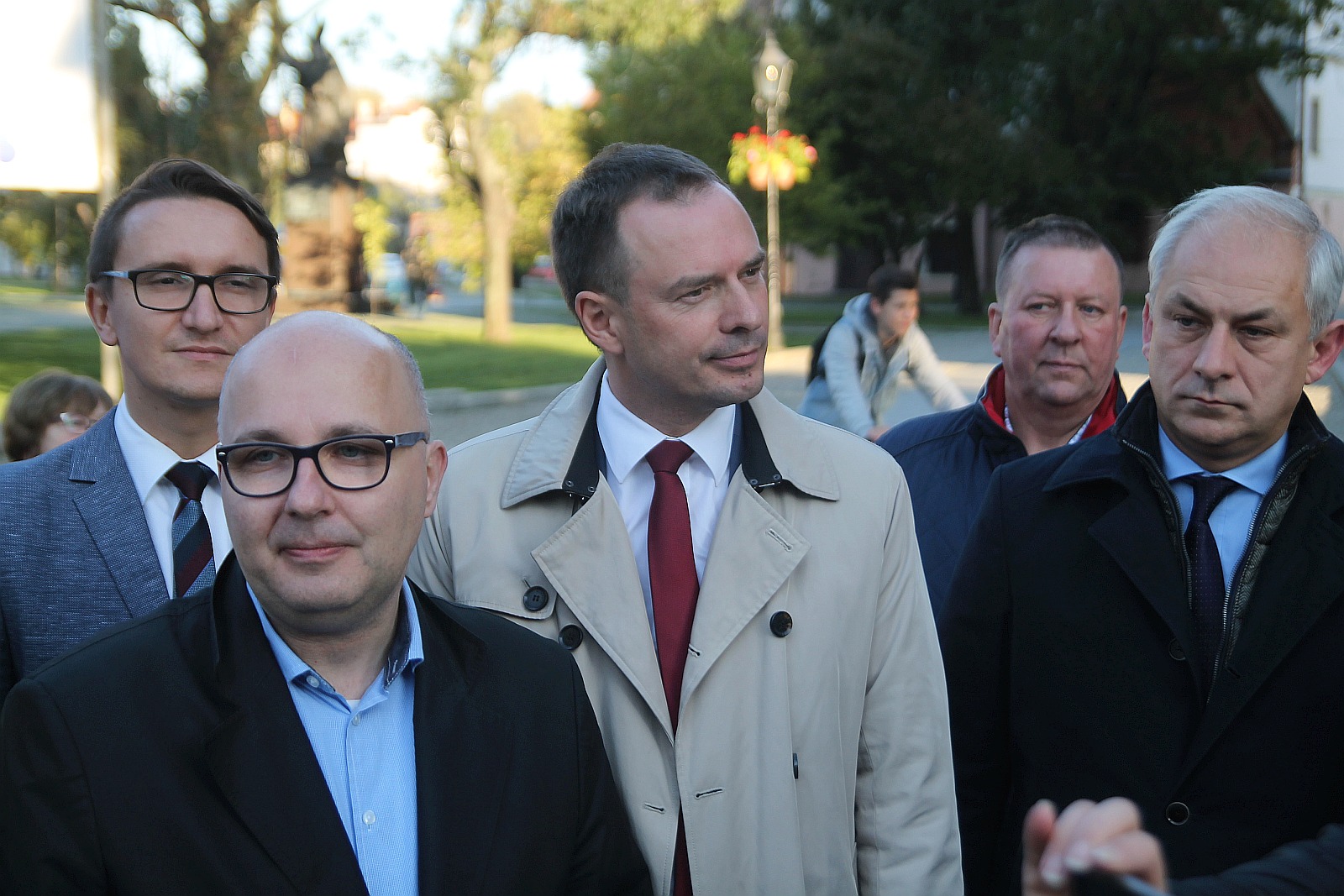 Grzegorz Schetyna i Grzegorz Napieralski w Legnicy