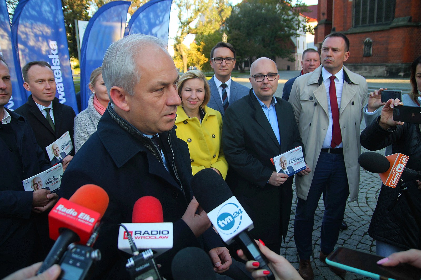 Grzegorz Schetyna i Grzegorz Napieralski w Legnicy