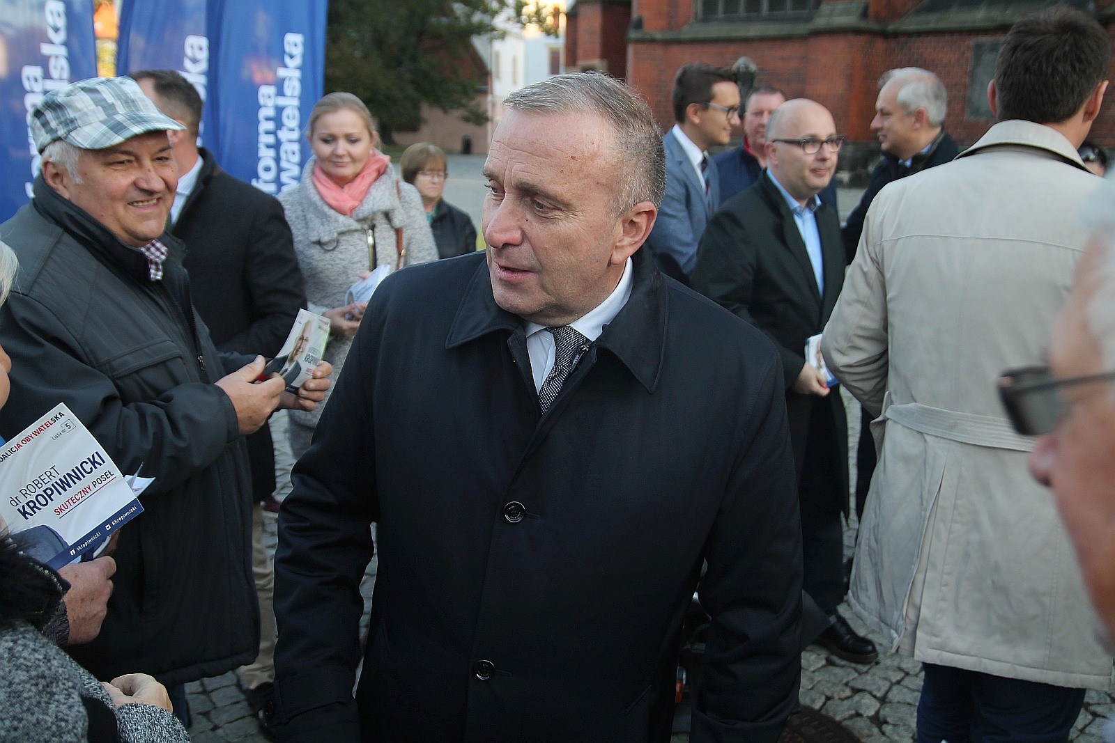 Grzegorz Schetyna i Grzegorz Napieralski w Legnicy