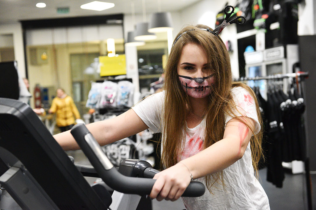 Upiorny Halloween w Fitness World w Galerii Ferio