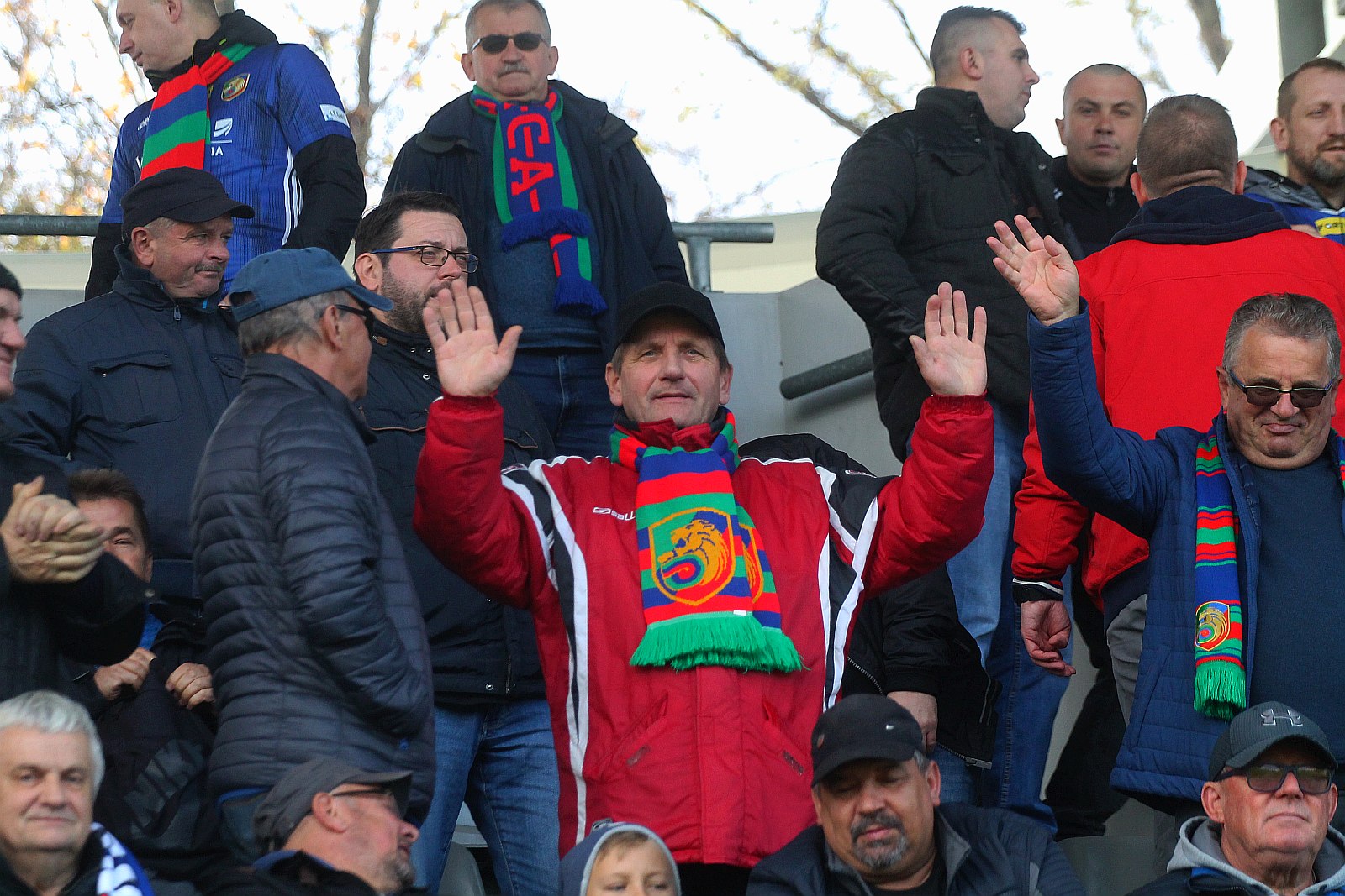 Kibice podczas meczu Miedzi Legnica z Radomiakiem Radom