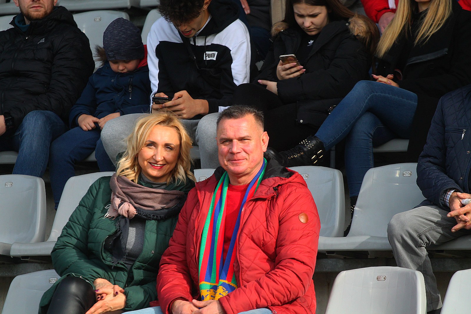 Kibice podczas meczu Miedzi Legnica z Radomiakiem Radom