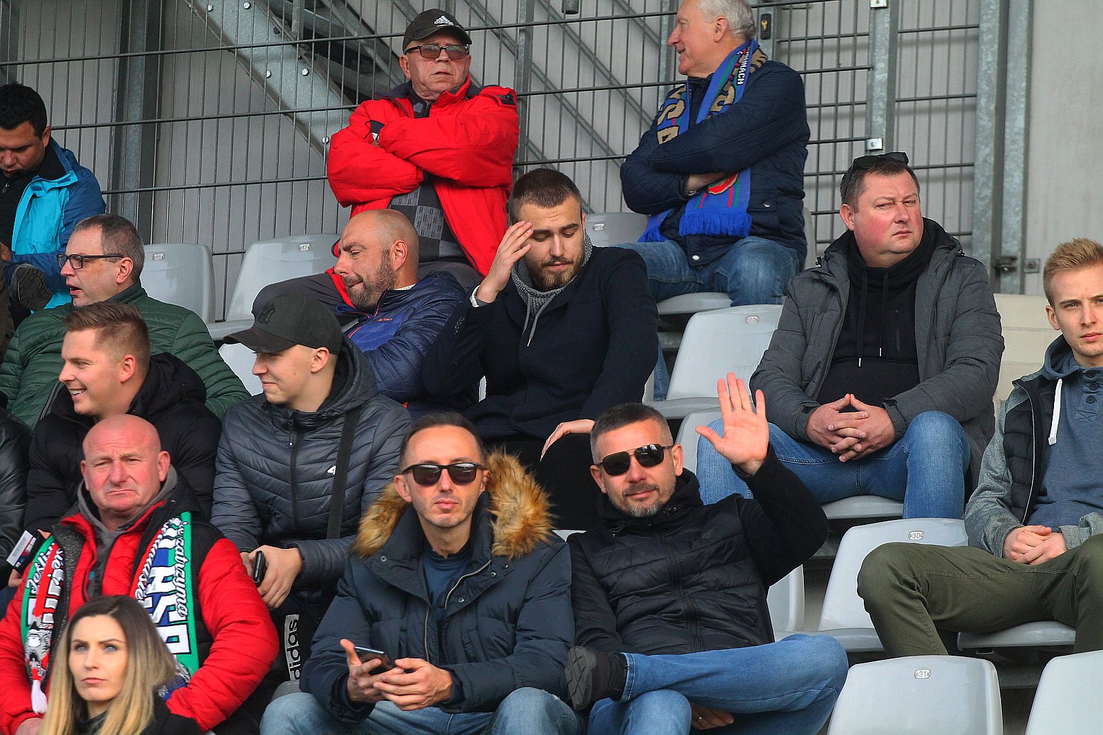 Kibice podczas meczu Miedzi Legnica z Radomiakiem Radom