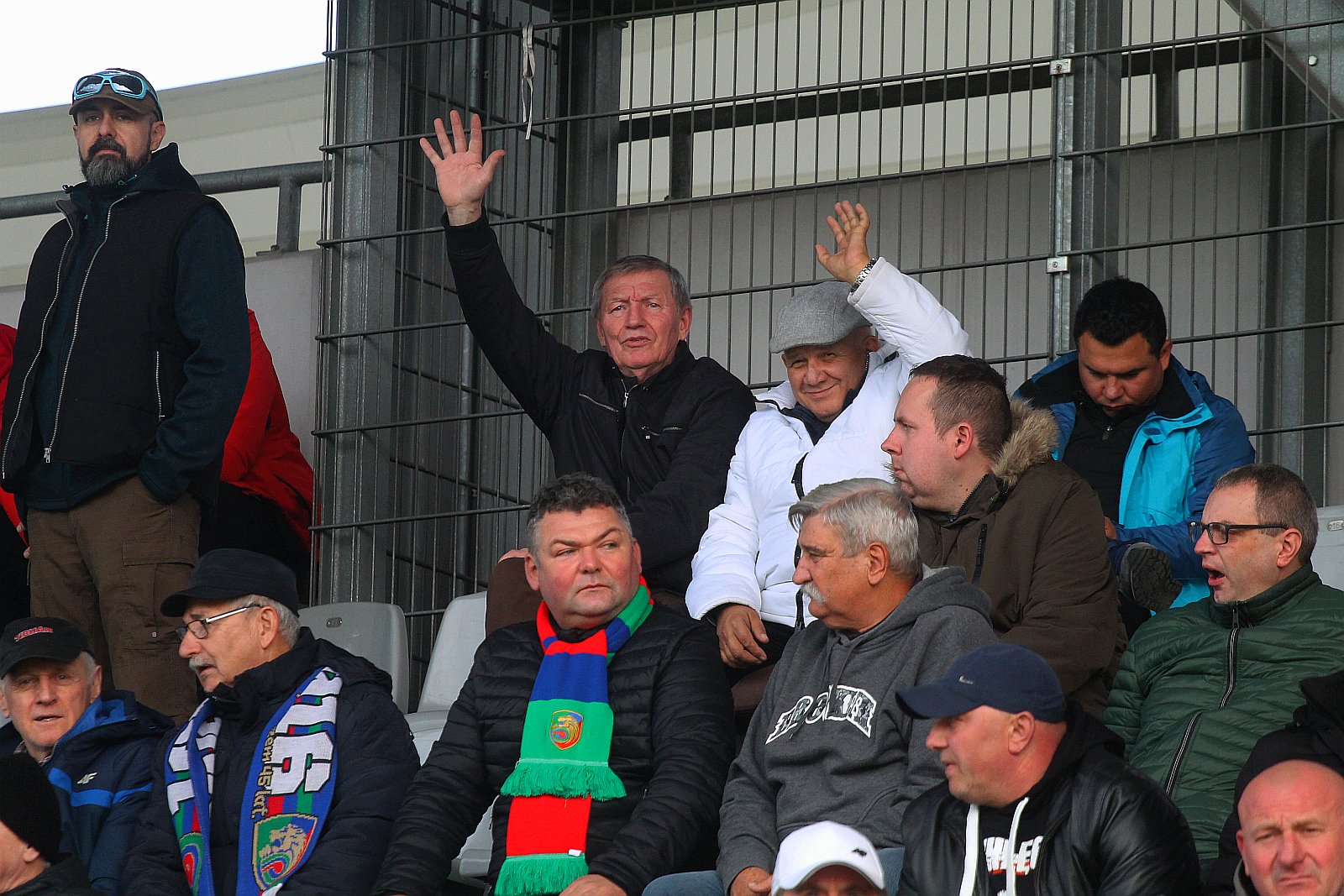 Kibice podczas meczu Miedzi Legnica z Radomiakiem Radom