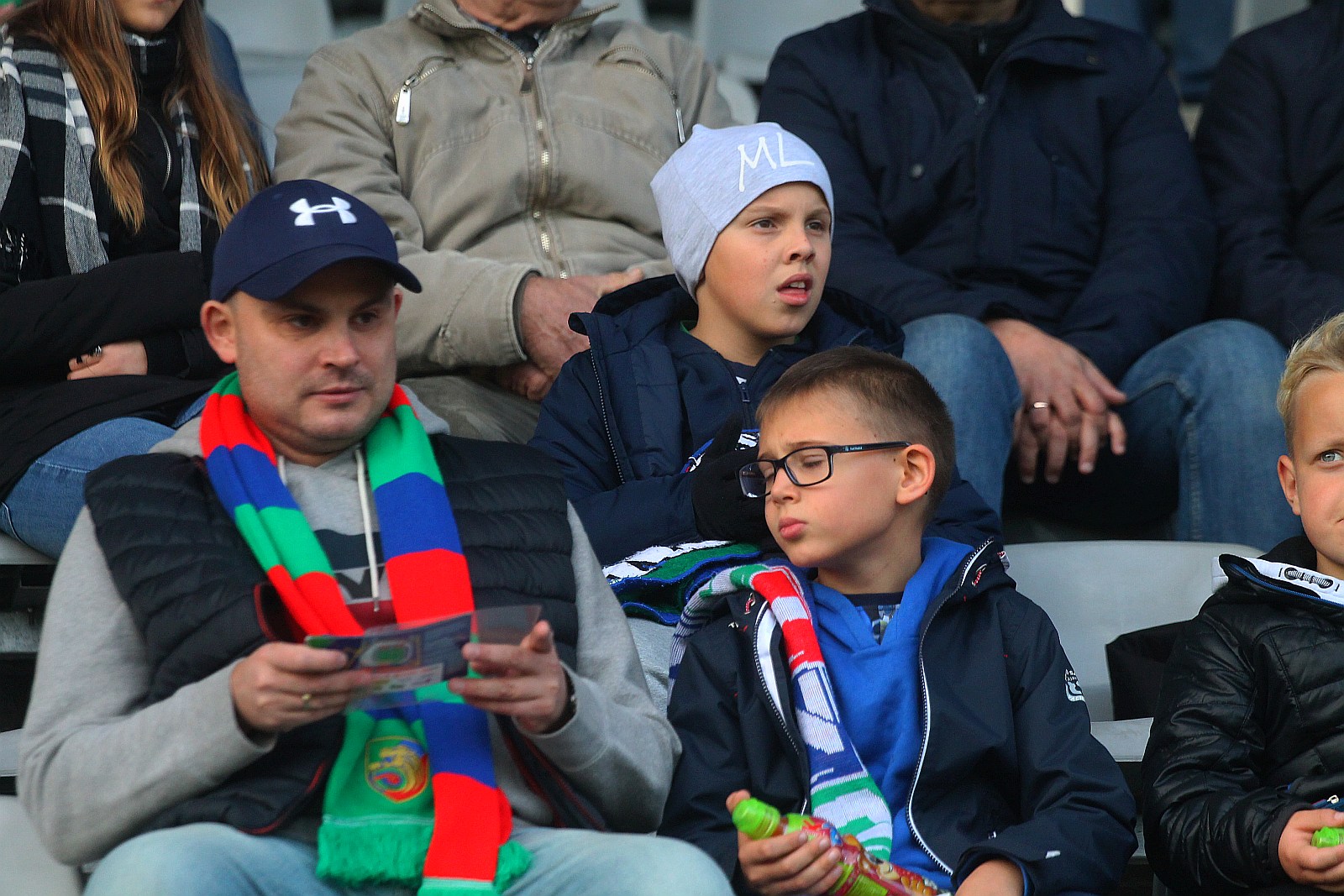 Kibice podczas meczu Miedzi Legnica z Radomiakiem Radom