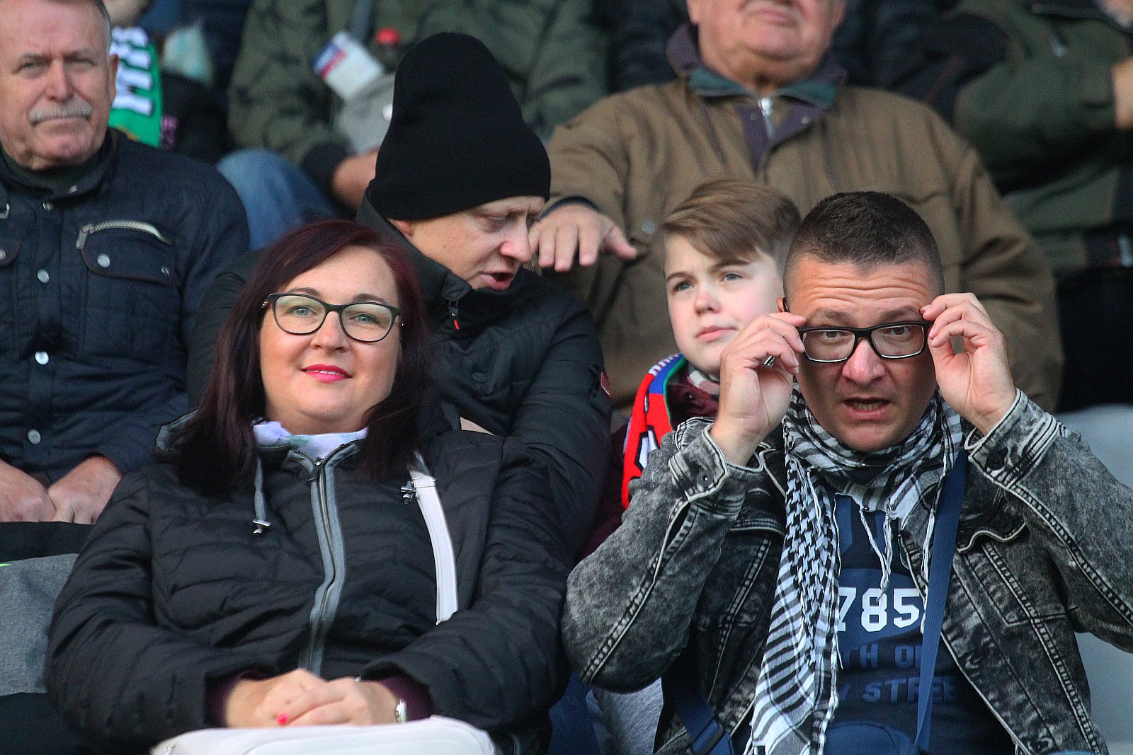 Kibice podczas meczu Miedzi Legnica z Radomiakiem Radom