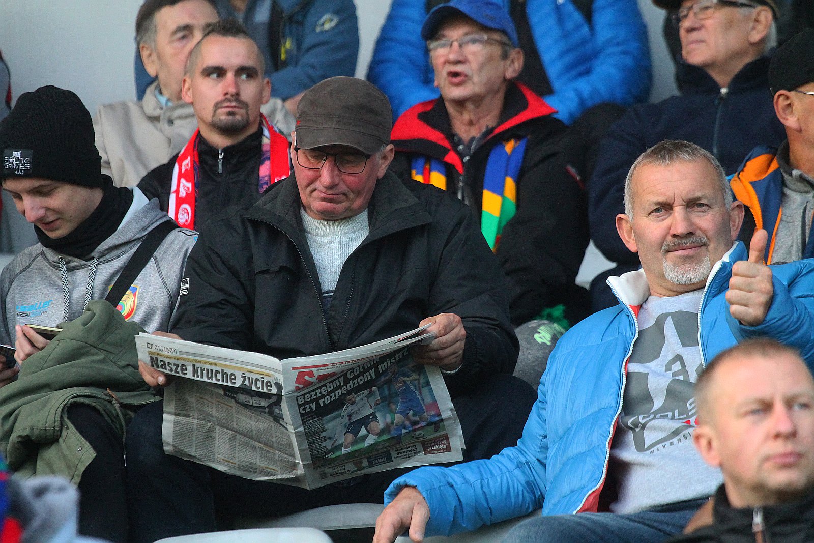 Kibice podczas meczu Miedzi Legnica z Radomiakiem Radom