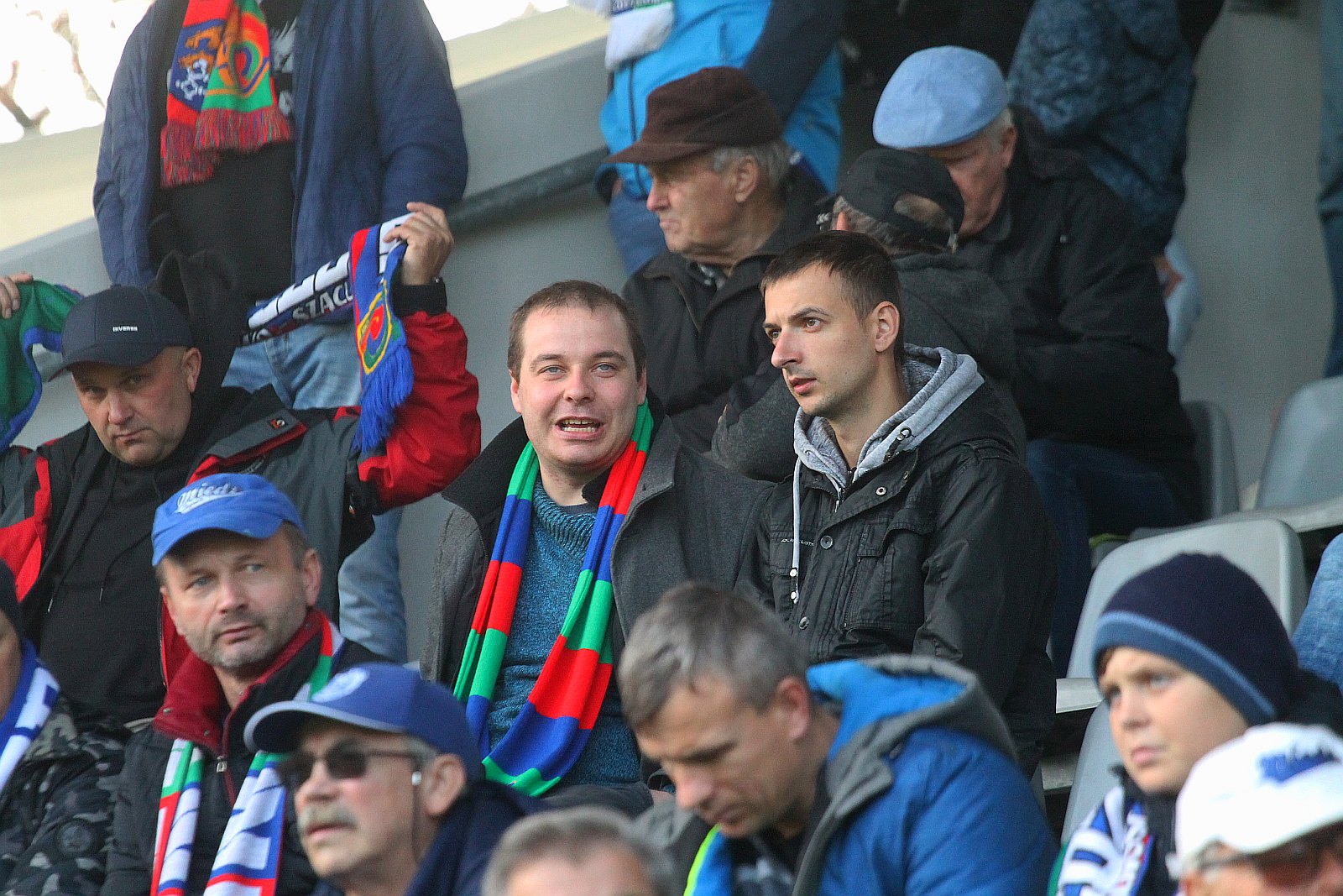 Kibice podczas meczu Miedzi Legnica z Radomiakiem Radom