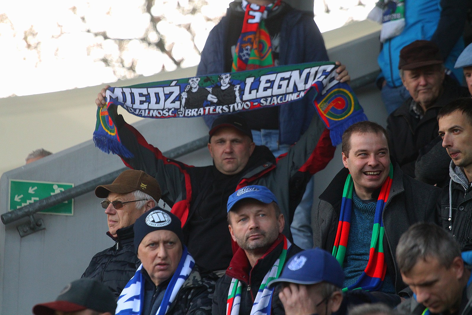 Kibice podczas meczu Miedzi Legnica z Radomiakiem Radom