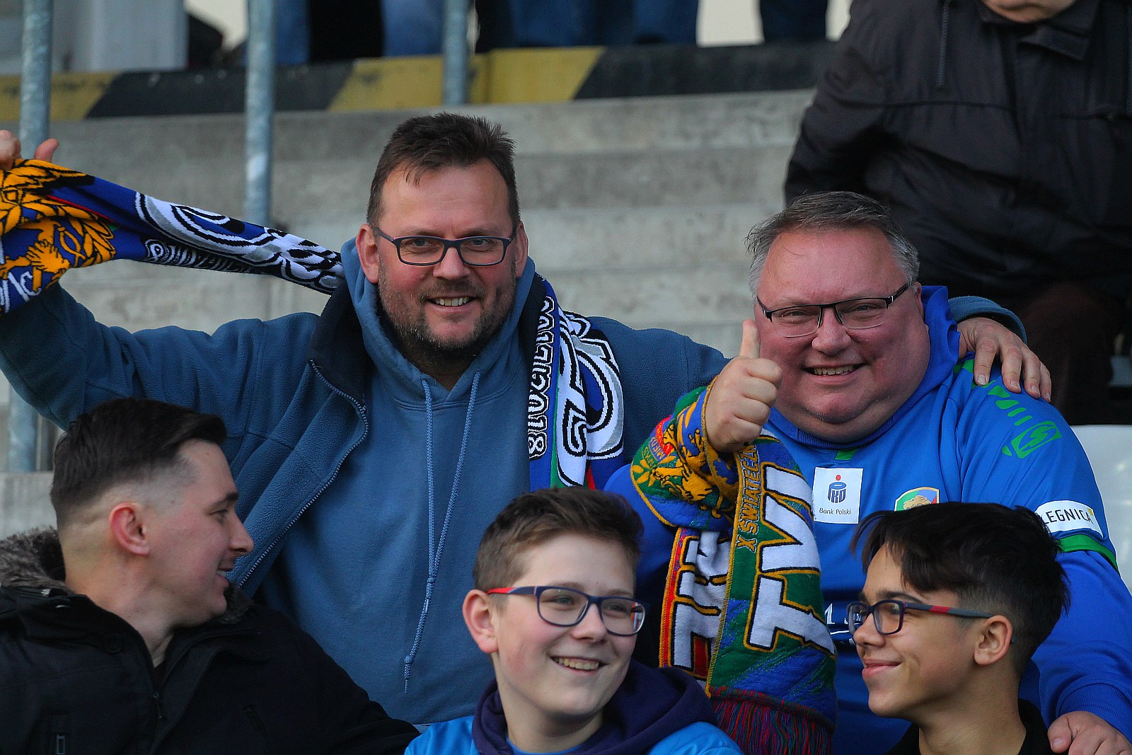 Kibice podczas meczu Miedzi Legnica z Radomiakiem Radom