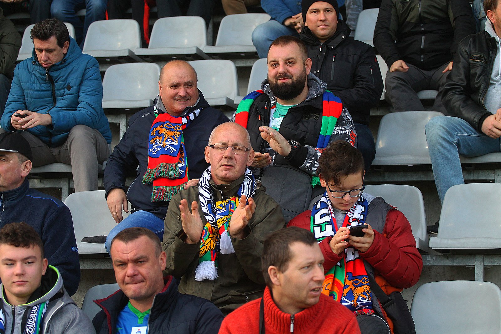 Kibice podczas meczu Miedzi Legnica z Radomiakiem Radom
