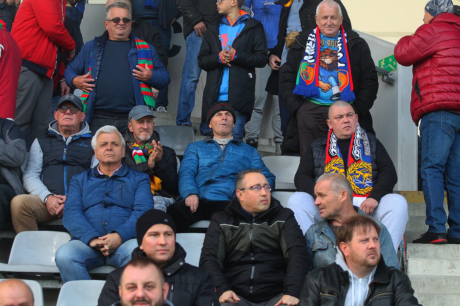 Kibice podczas meczu Miedzi Legnica z Radomiakiem Radom