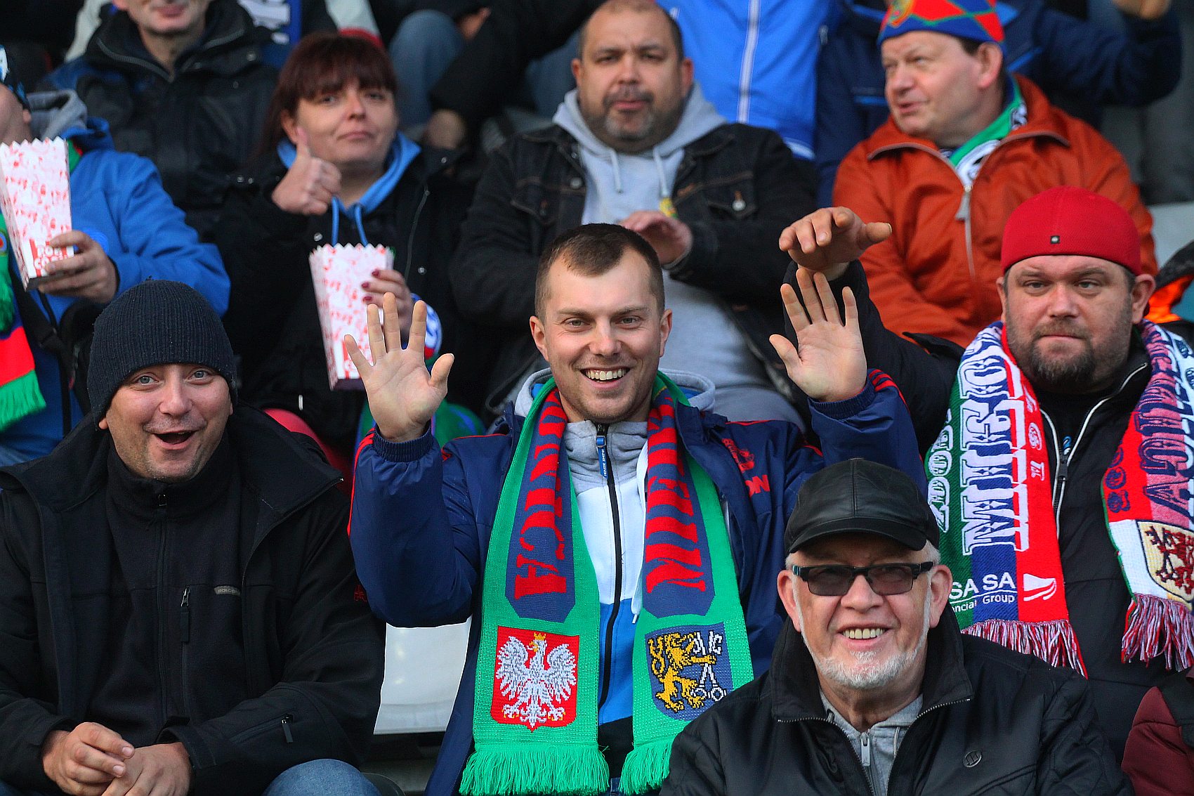 Kibice podczas meczu Miedzi Legnica z Radomiakiem Radom