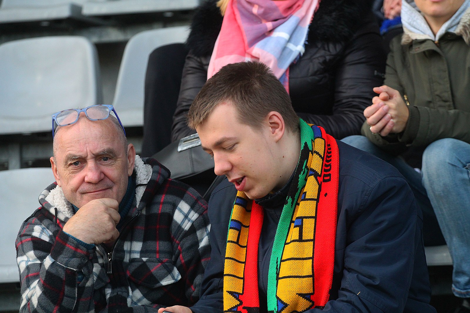 Kibice podczas meczu Miedzi Legnica z Radomiakiem Radom