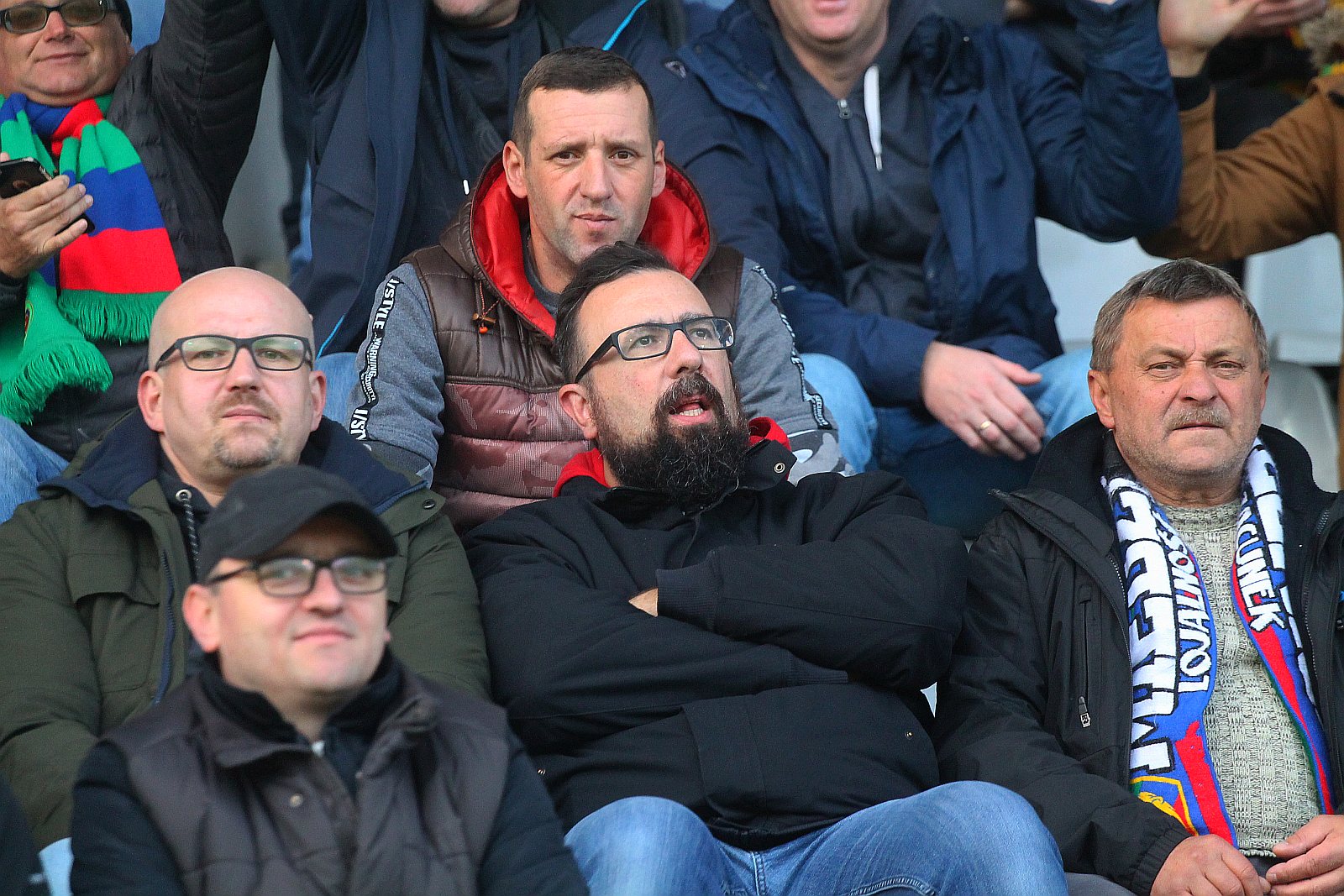 Kibice podczas meczu Miedzi Legnica z Radomiakiem Radom