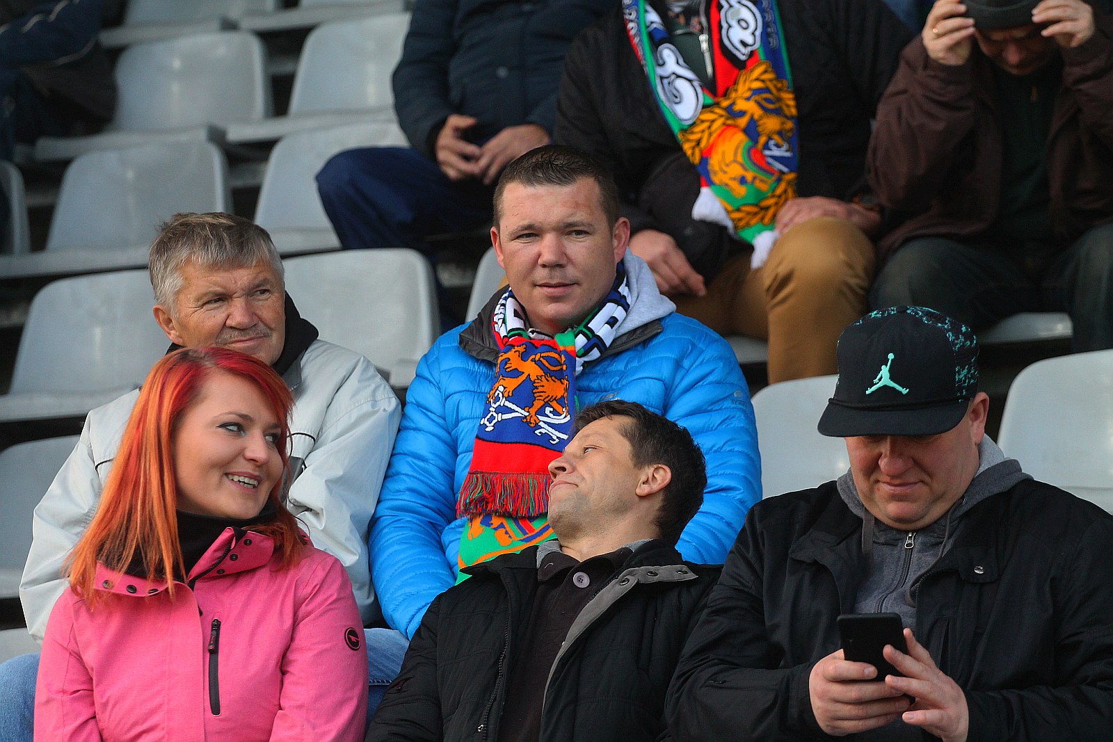 Kibice podczas meczu Miedzi Legnica z Radomiakiem Radom