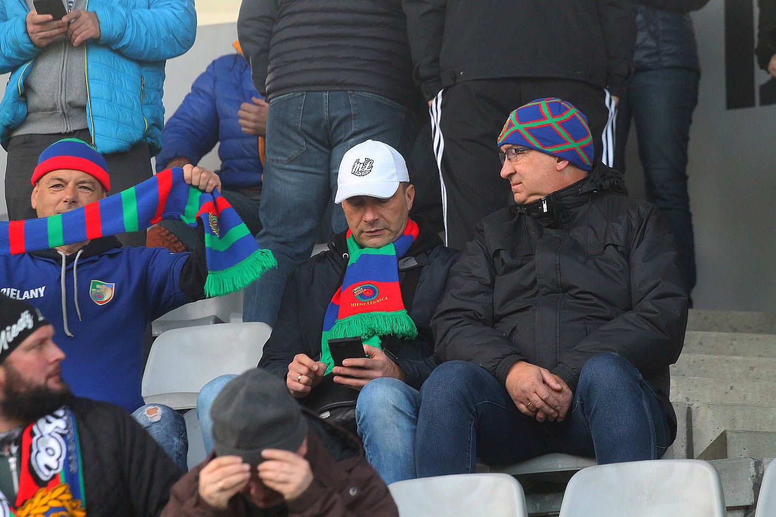 Kibice podczas meczu Miedzi Legnica z Radomiakiem Radom