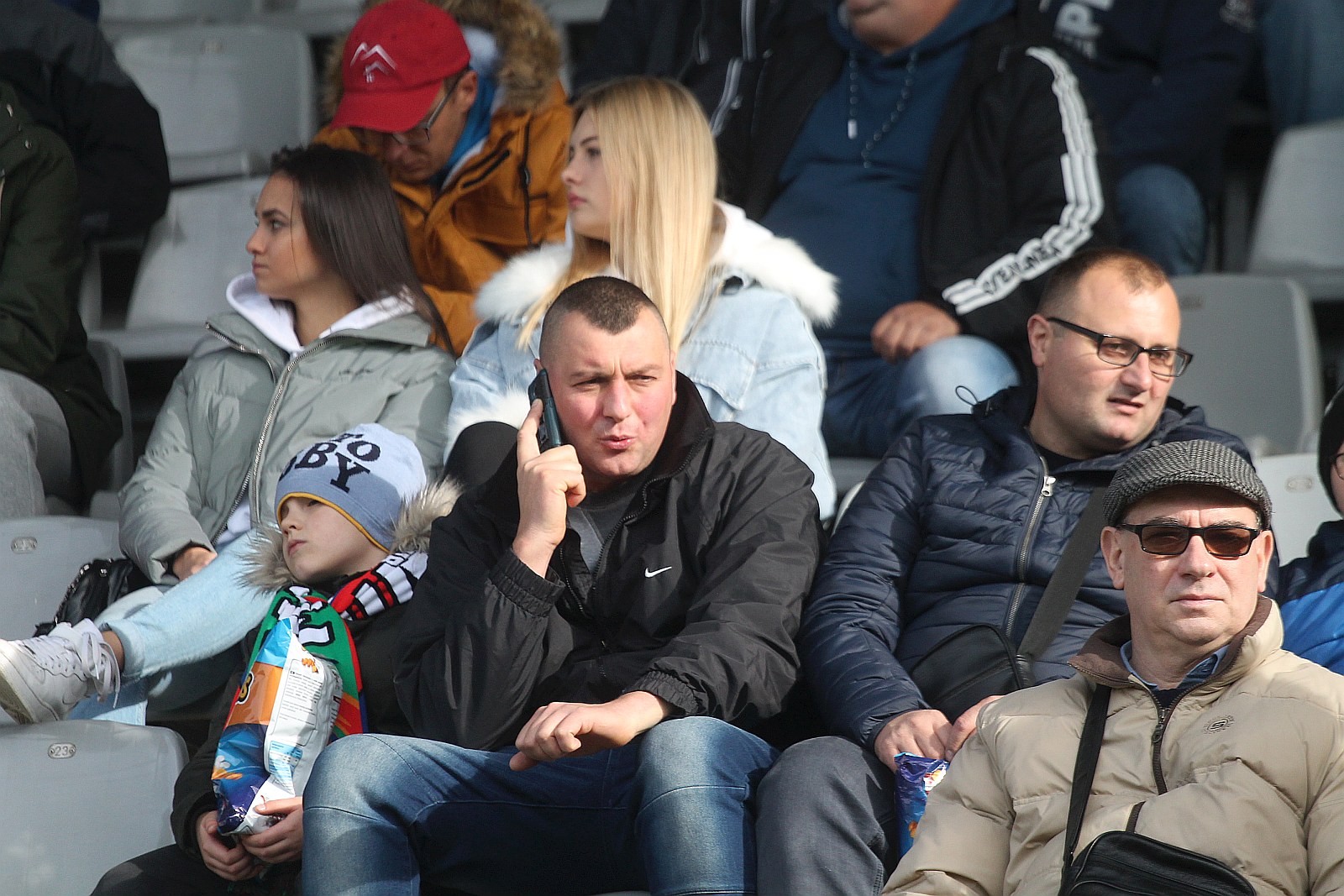 Kibice podczas meczu Miedzi Legnica z Radomiakiem Radom