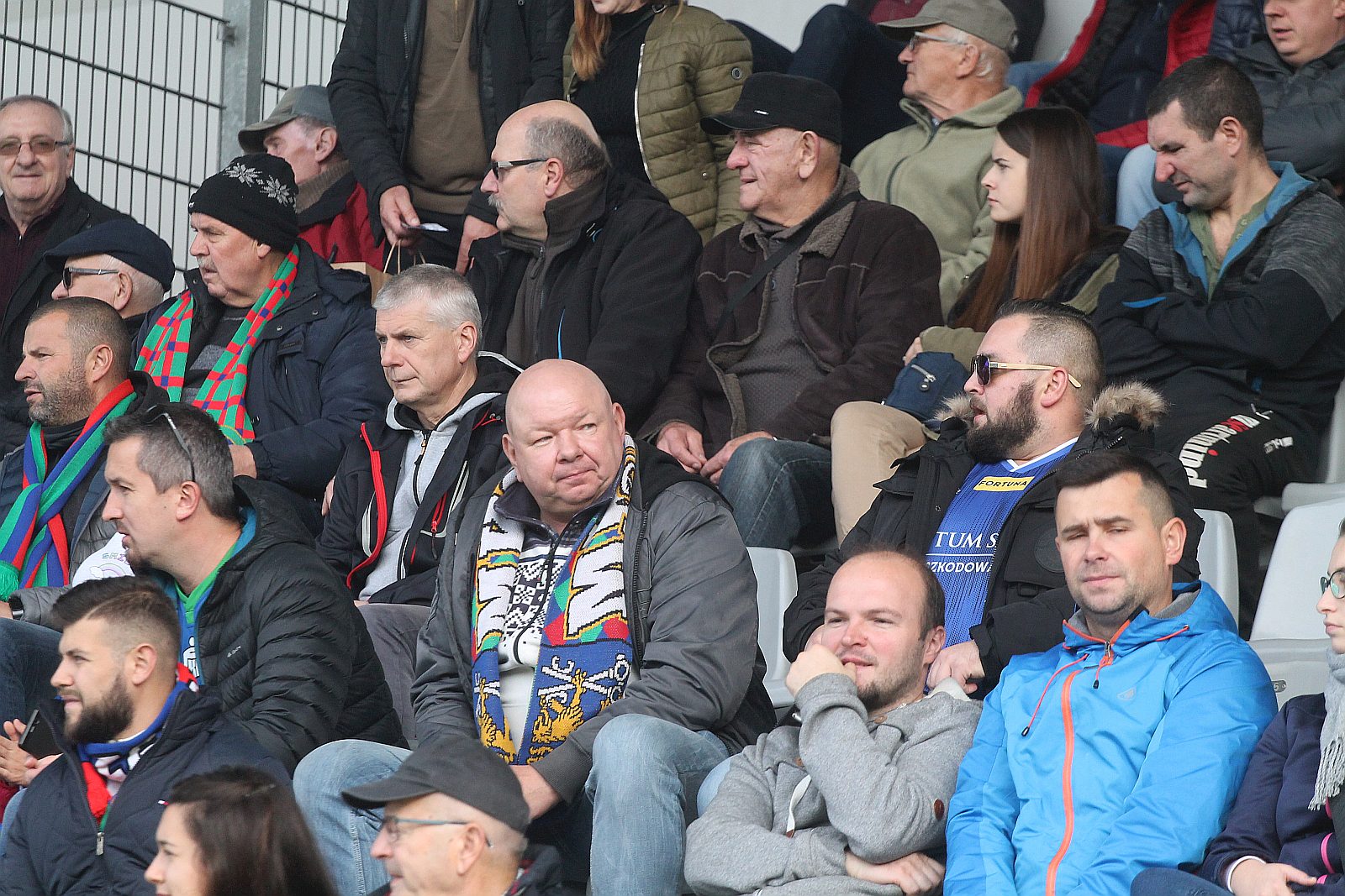 Kibice podczas meczu Miedzi Legnica z Radomiakiem Radom
