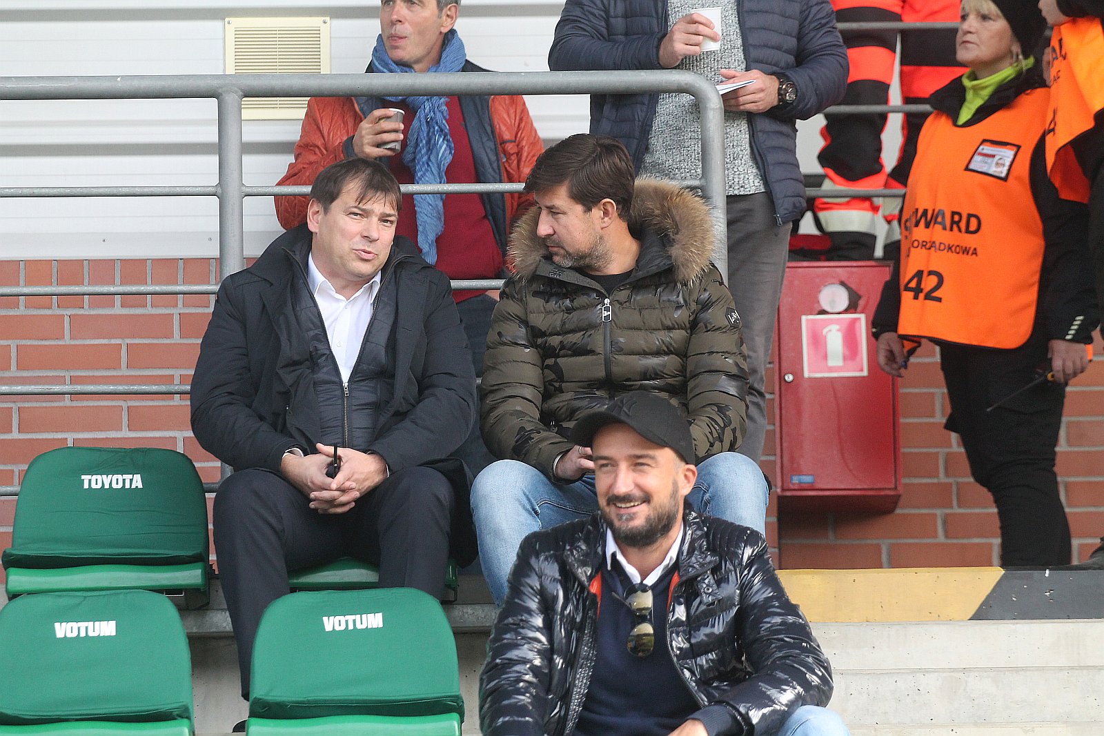 Kibice podczas meczu Miedzi Legnica z Radomiakiem Radom