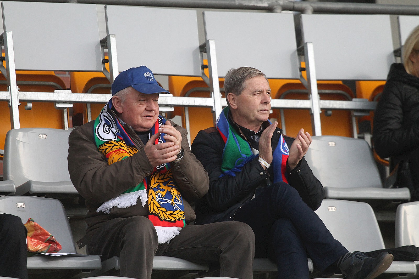 Kibice podczas meczu Miedzi Legnica z Radomiakiem Radom