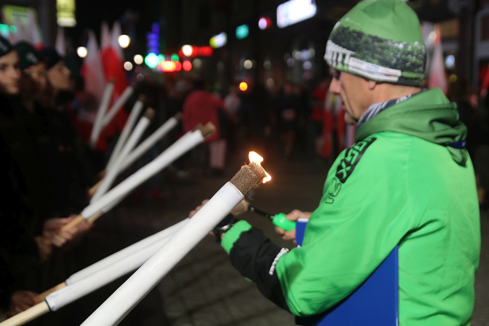 Legnicki Bieg Niepodległości. Biegi główny na dystansie 5500 m.