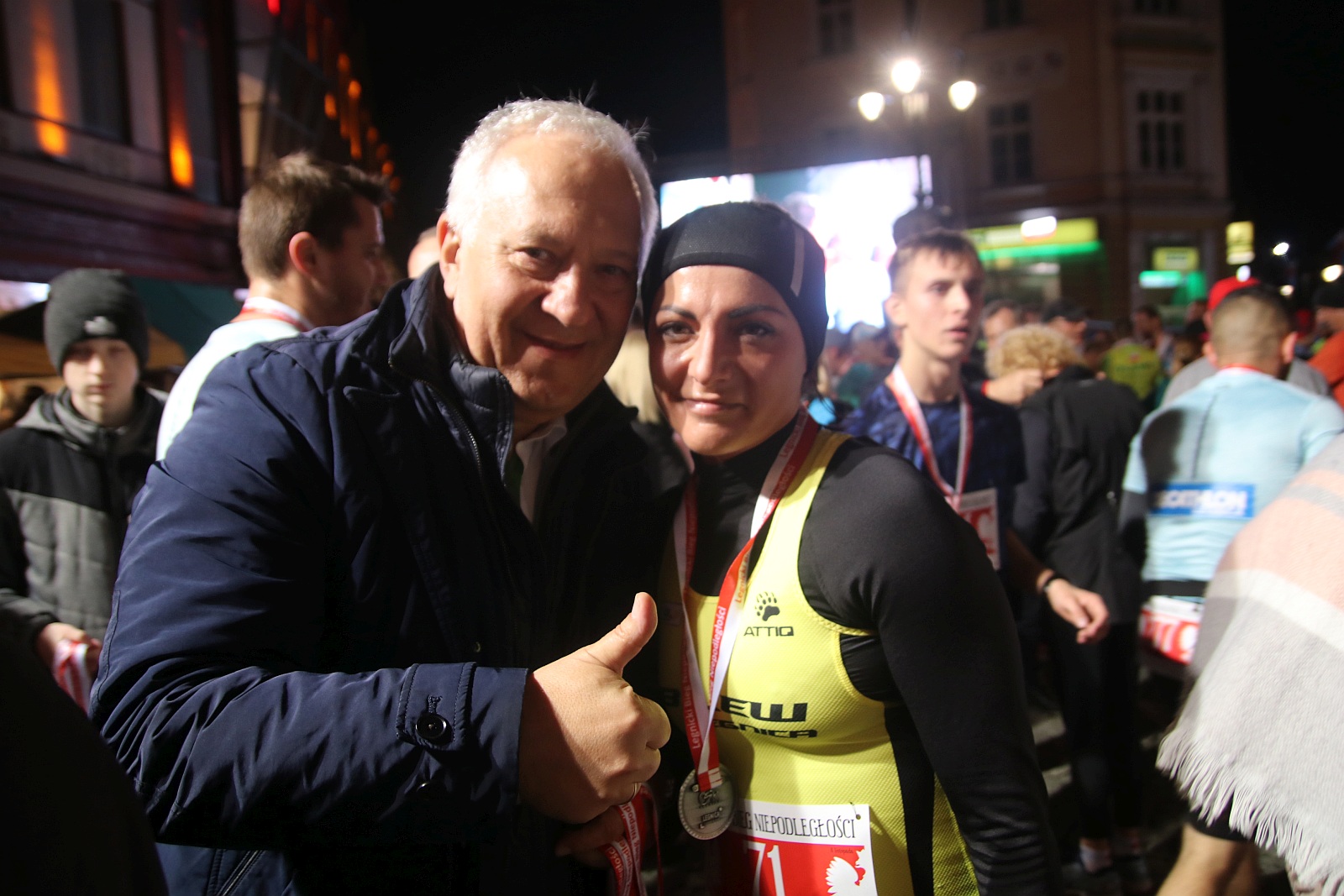 Legnicki Bieg Niepodległości. Biegi główny na dystansie 5500 m.