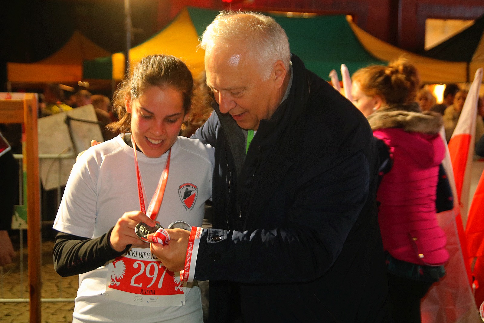 Legnicki Bieg Niepodległości. Biegi główny na dystansie 5500 m.