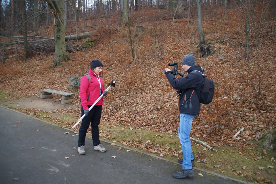 ABC Nordic Walking na szczycie góry Chojnik w Karkonoszach