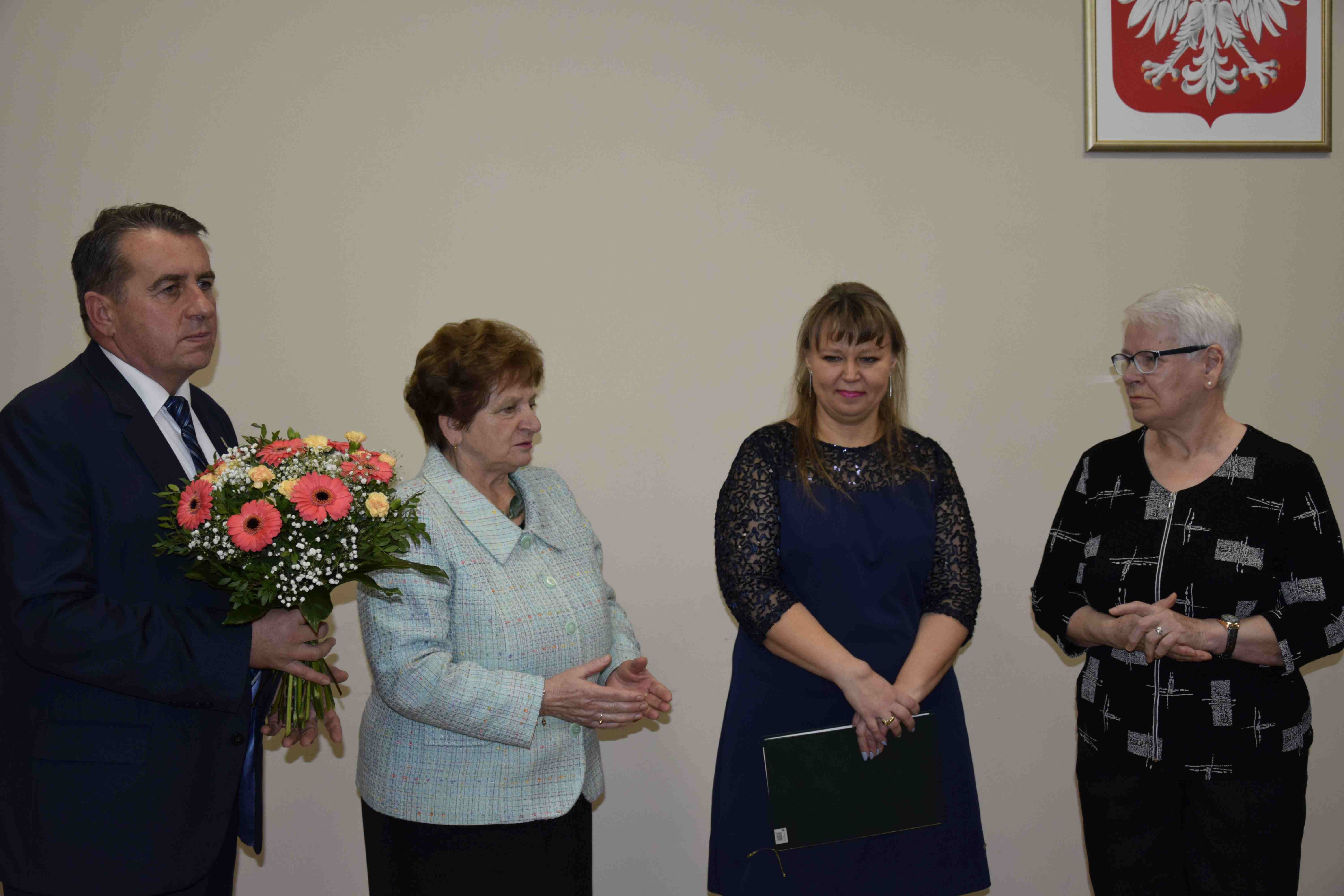 Rękodzieła Krystyny Wolskiej można zobaczyć budynku starostwa