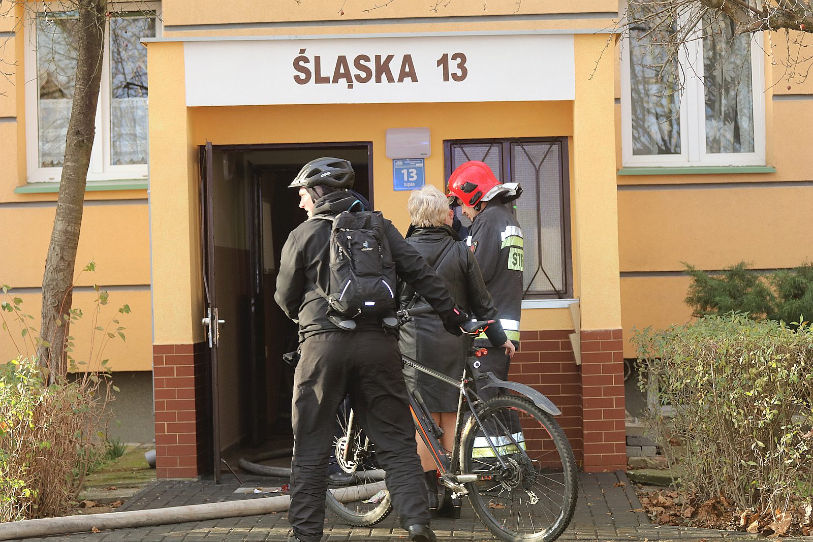 Spłonął pokój w mieszkaniu przy ulicy Śląskiej