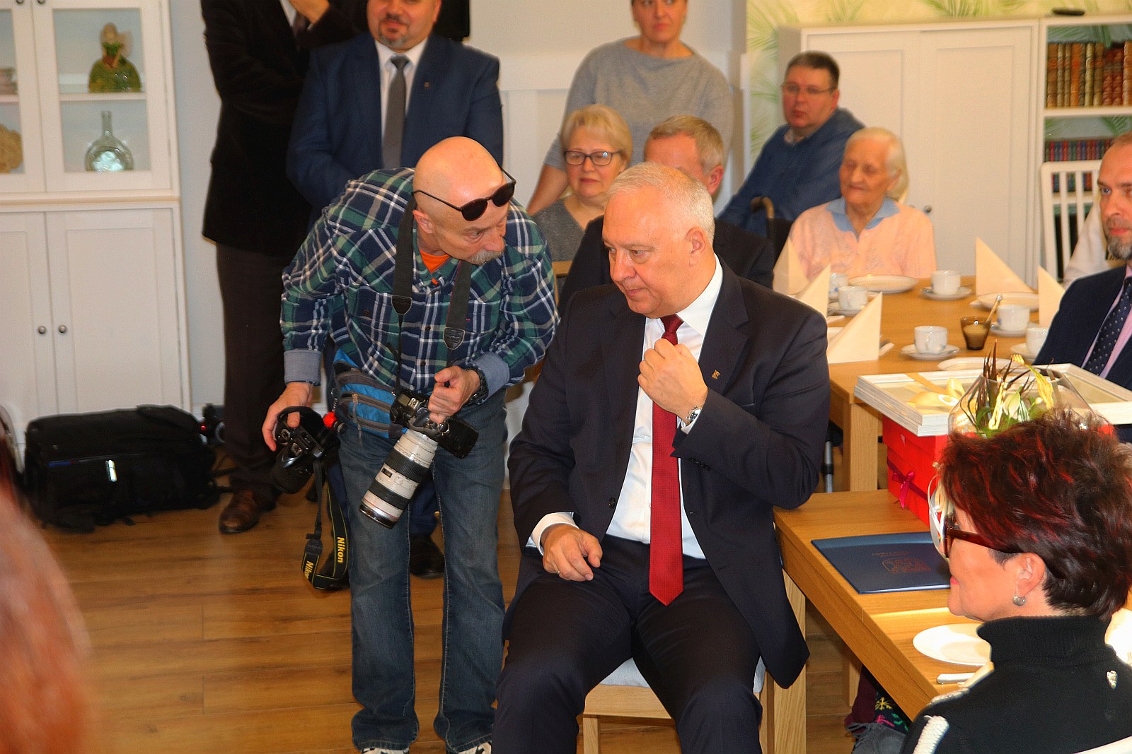 Jolanta Kwaśniewska otworzyła kącik dla seniorów
