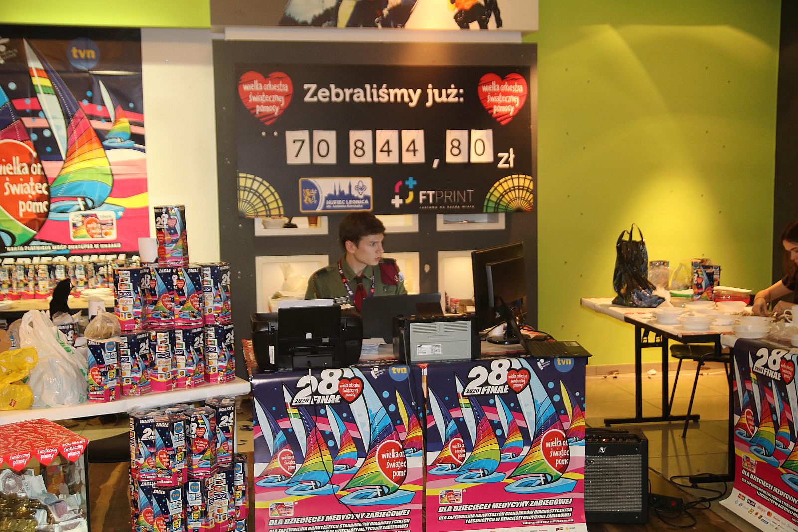 WOŚP: Legnicki sztab WOŚP  w Galerii Piastów pracuje pełną parą