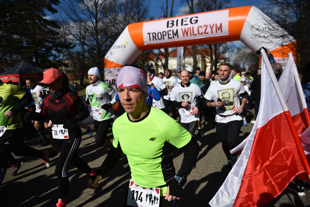Blisko 250 osób pobiegło „Tropem Wilczym” pamięci „Wyklętych”