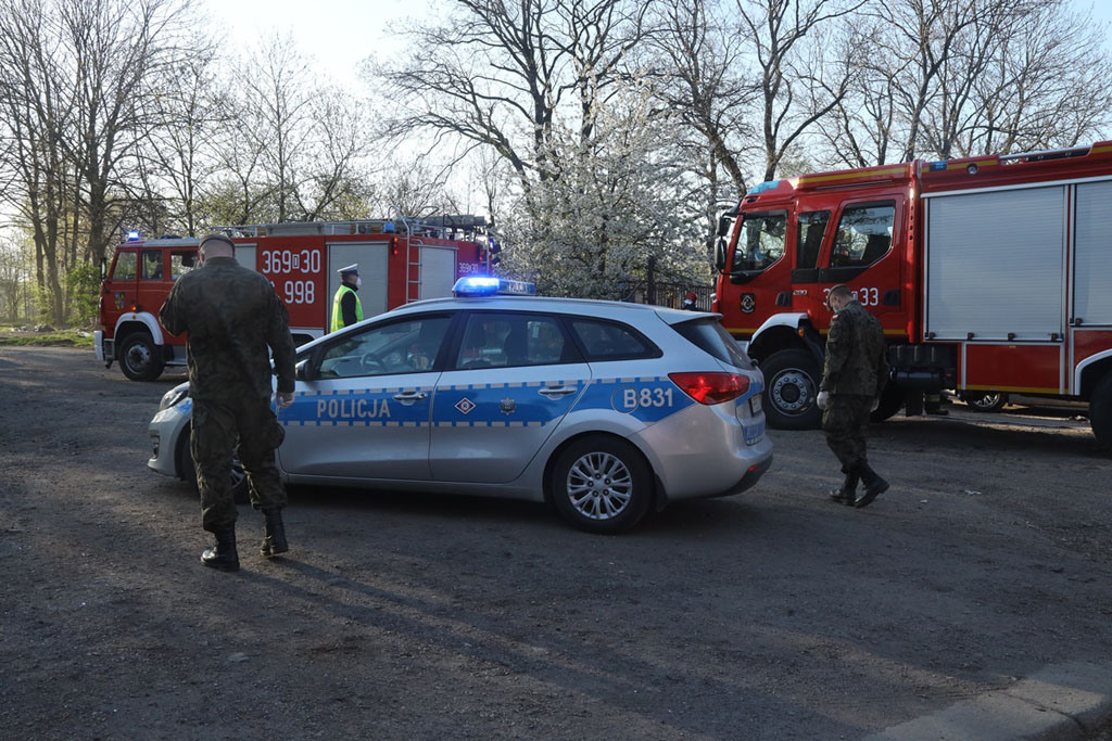 Gęsty, czarny dym unosił się nad Legnicą. Płonęły opony
