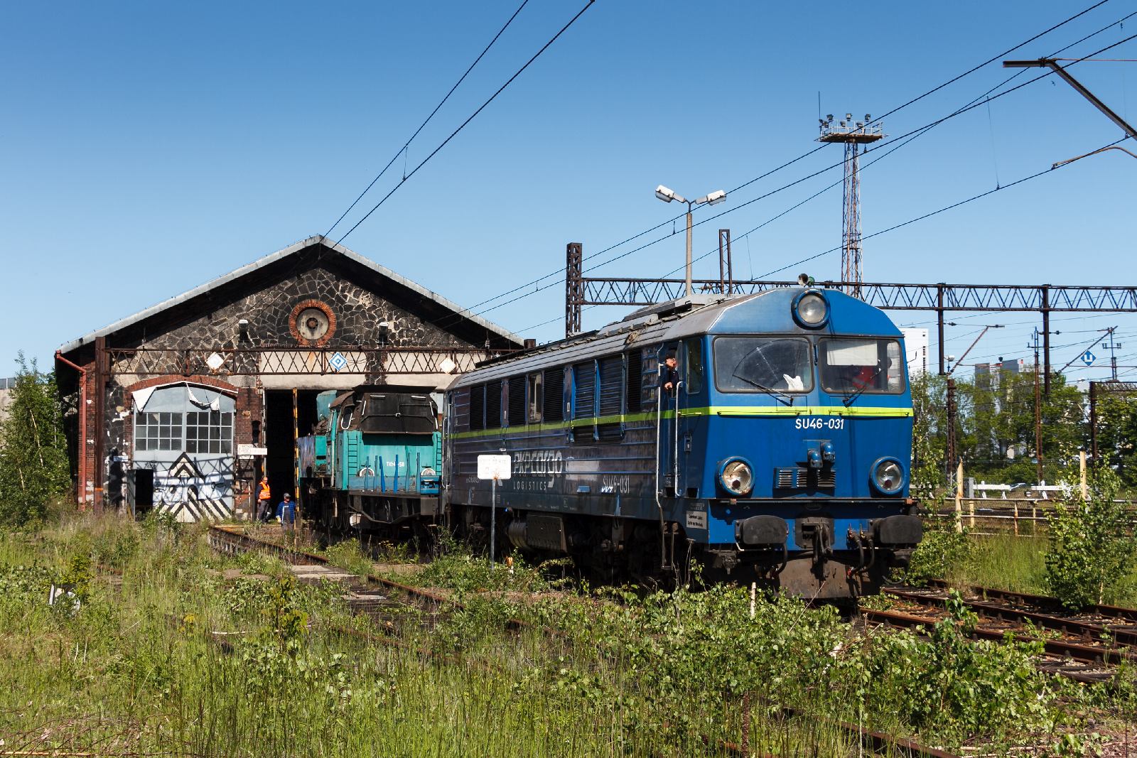 Transport parowozu Tkt48-58 z Jeleniej Góry do Legnicy