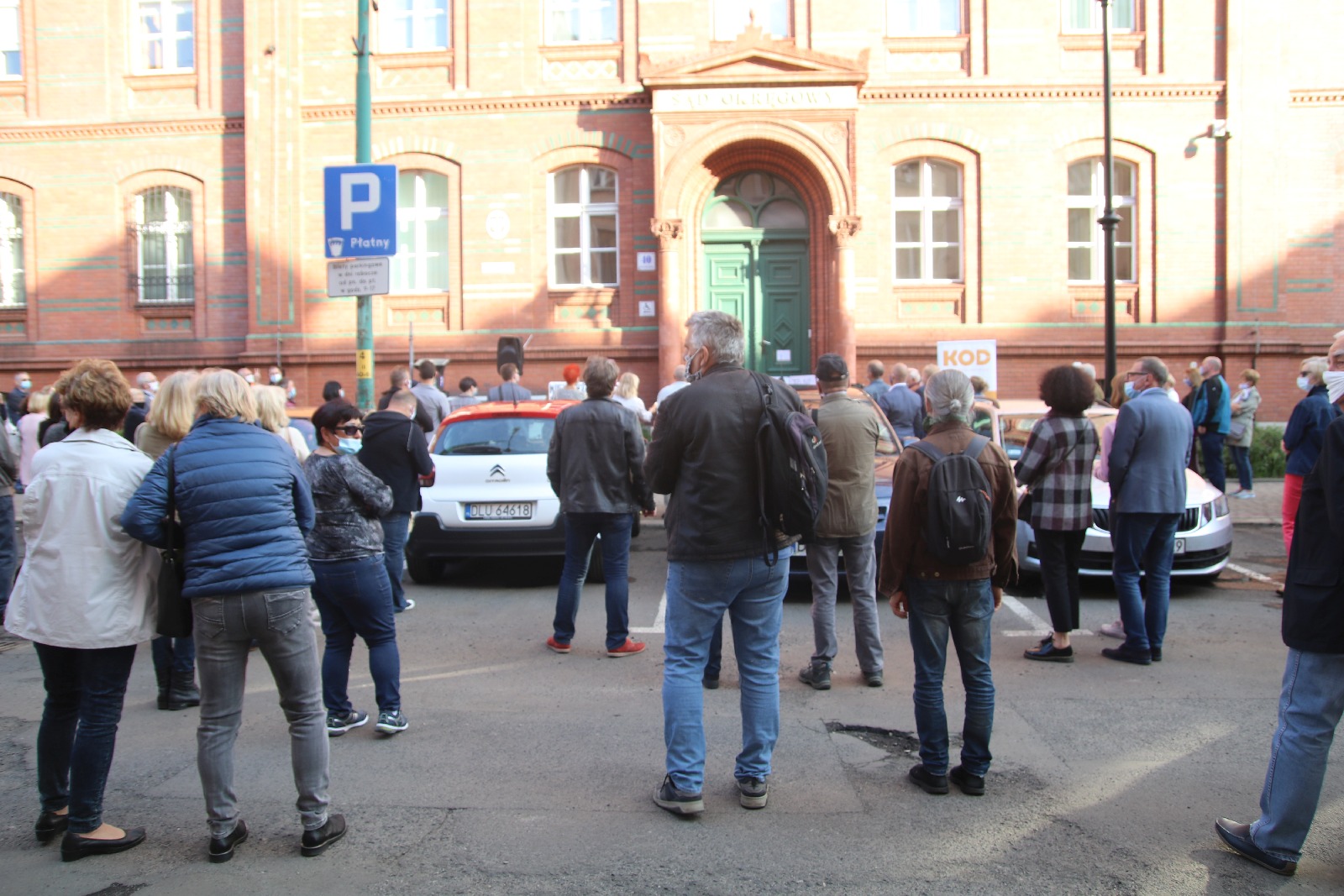 Przed Sądem Okręgowym manifestowali w obronie sędziego
