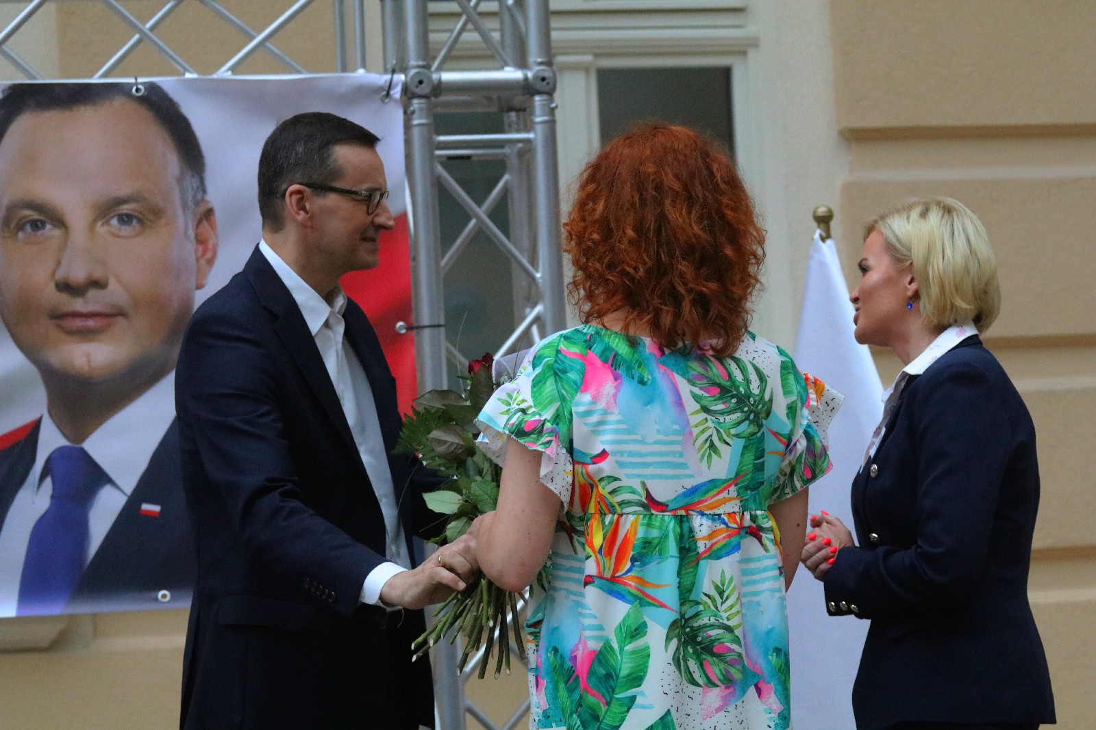 Premier Mateusz Morawiecki z krótką wizytą w Legnicy