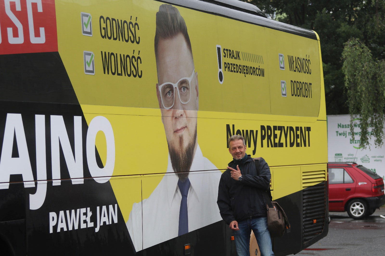 Paweł Tanajno zjadł obiad poszedł na targowisko i odjechał
