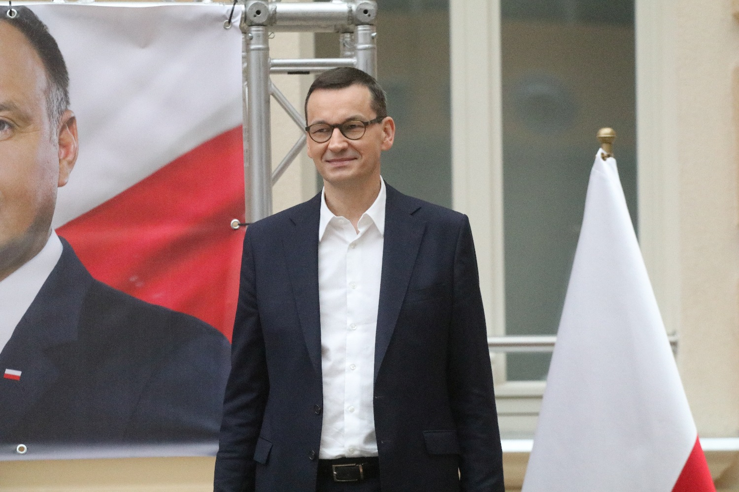 Premier Mateusz Morawiecki z krótką wizytą w Legnicy