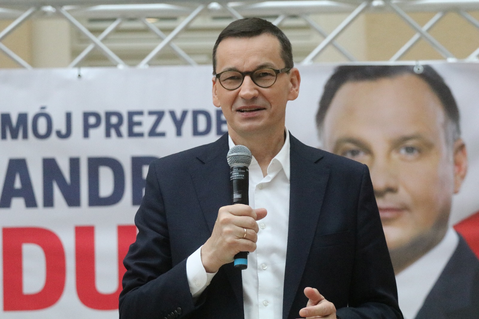 Premier Mateusz Morawiecki z krótką wizytą w Legnicy